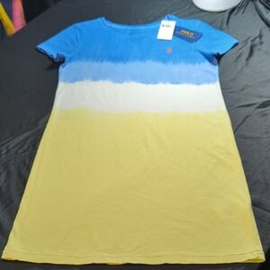 Polo by Ralph Lauren Kids Gradient Blue and White Tee